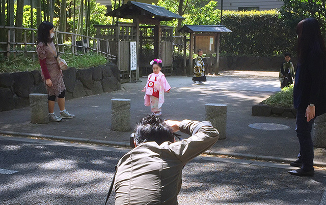 さいたま市大宮のフォトスタジオラヴュー本店のロケ撮影風景