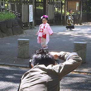 さいたま市大宮のフォトスタジオラヴュー本店のロケ撮影風景